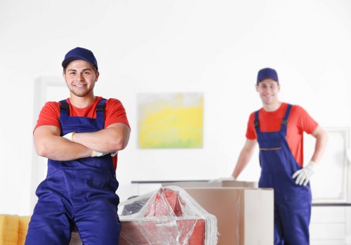 Removal van and movers handling a same day house move in Sutton