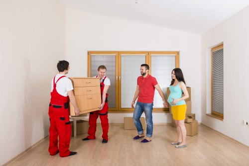 Commercial furniture and office items prepared for urgent relocation in Sutton
