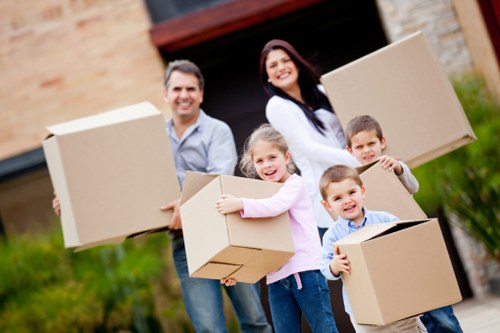 Careful packing and loading for a house move in Sutton