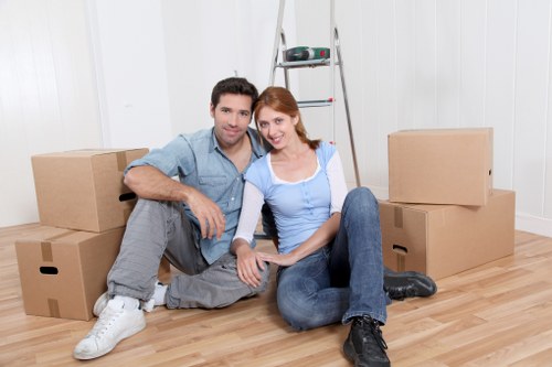 Moving van loaded for a residential removal in Sutton