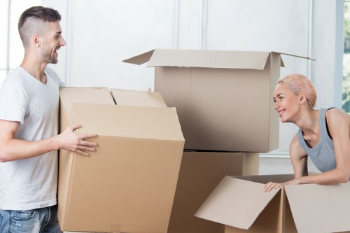 Fragile item packing materials and moving boxes for Sutton moves