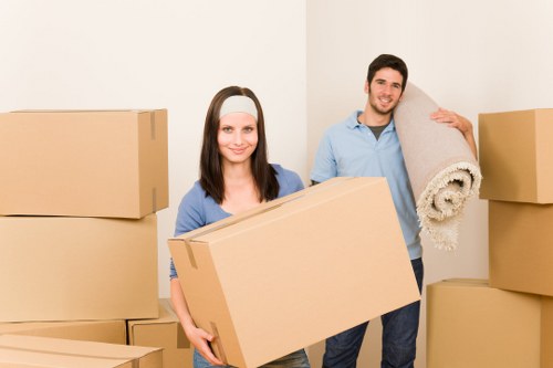 Residents in Sutton using secure storage during a move